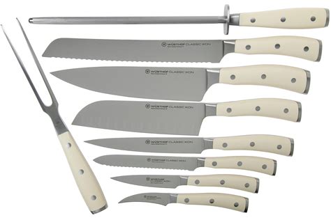 Wüsthof Classic Ikon Crème 9 piece knife set 1090470901