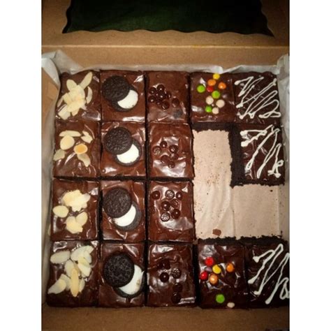 Jual Brownies Sekat X Cm Brownies Panggang Fudgy Brownies Shiny