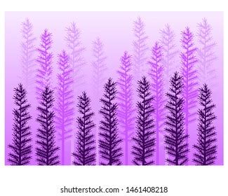 Purple Forest Background Design Vector Illustration Stock Vector ...