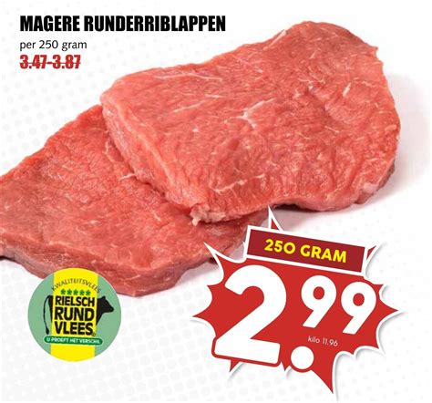 Magere Runderriblappen Aanbieding Bij De Boerenschuur