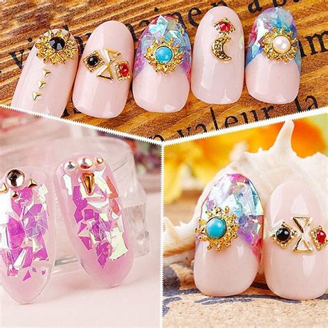 Color Set Nail Art Decoration Ornament Irregular Shell Etsy Nail