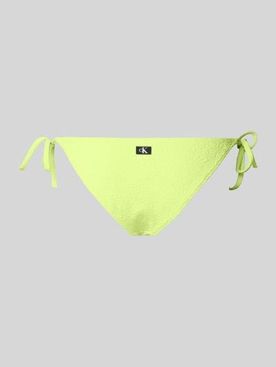 Kup Online Calvin Klein Underwear Figi Bikini Z Fakturowanym Wzorem