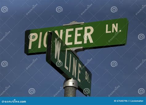 American Street Sign Stock Photo Image Of Copy Single 67640796