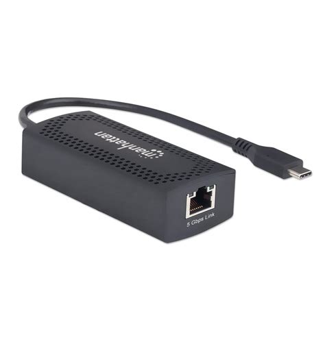 Convertitore Adattatore Di Rete Usb C A Rj Gbase T Nero Iadap Usb