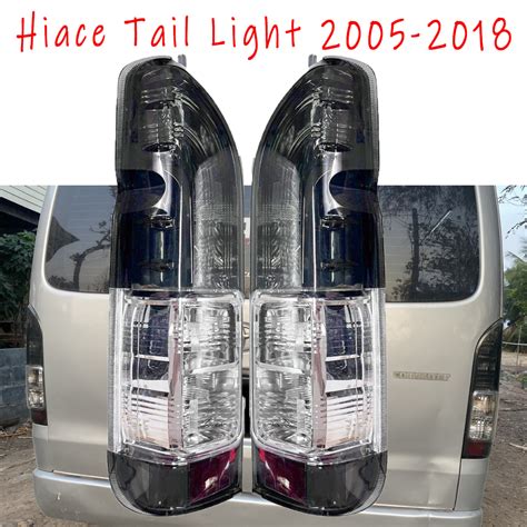 Hiace Tail Light Black Tail Lamp Taillamp Taillight 2014 2018 For