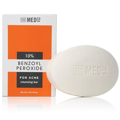 111medco 10 Benzoyl Peroxide Acne 4oz Medicated Soap Bar Amazon