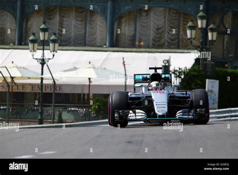 Lewis Hamilton Gbr Amg Mercedes F Team Gp Monaco Stock Photo