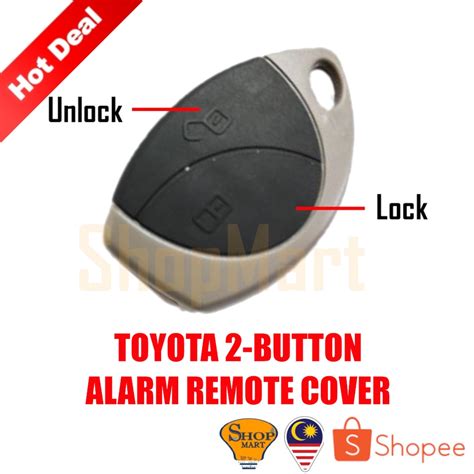 Toyota Car Alarm Remote Control Cover 2 Button For Toyota Hilux Innova