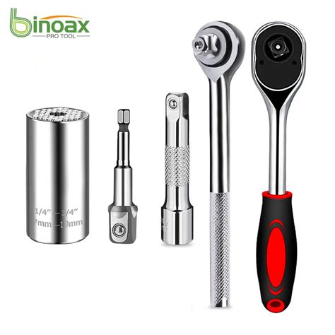 Binoax Douille Universelle Avec Cl Cliquet De De Pouce