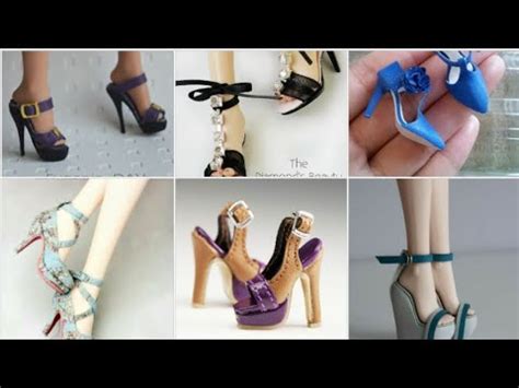 Diy Doll Shoes How To Make Barbie Shoes Miniature Boots And High