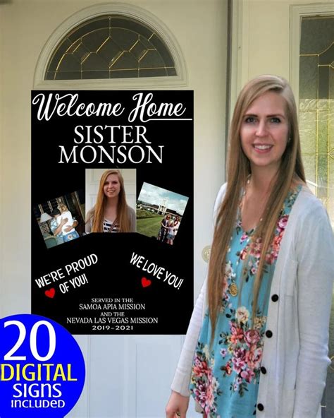 Welcome Home Lds Missionary Signsyard Signs Edit To Personalize Your