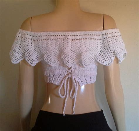 By Mariza Crochet Designer Blusa Crochet Ciganinha