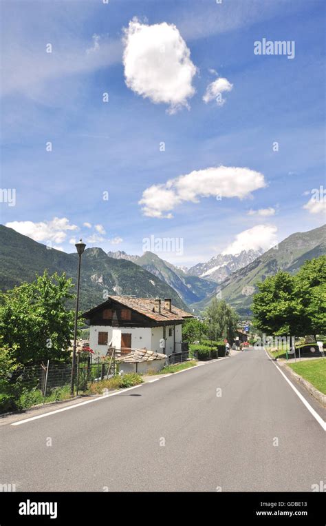 Road in italian Alps Stock Photo - Alamy