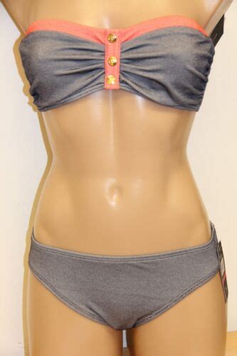 Neu Mit Etikett Tommy Hilfiger Badeanzug Bikini 2 Teiliges Set Gr XS