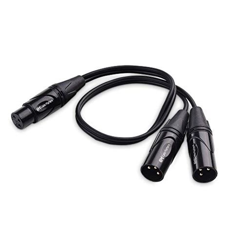 Cable Matters Xlr Splitter Cable Female To Male Xlr Y Cable