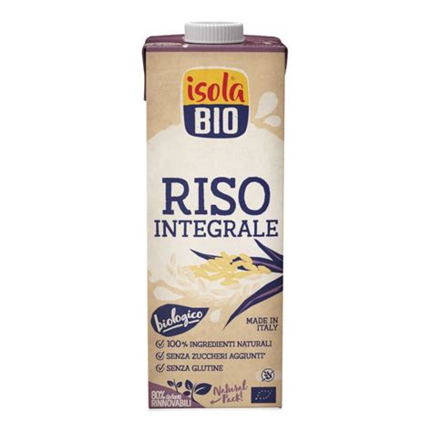 Bevanda di Riso Integrale Isola Bio 1 Litro Più Medical