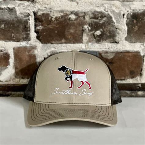 Southern Snap Georgia Flag Pointer Trucker Hat Hats