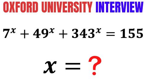 Learn How To Solve Exponential Equation Quickly Math Olympiad Training Math Maths Youtube