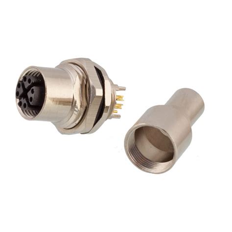 X Coded M12 Ethernet Bulkhead Connector Shine Industry