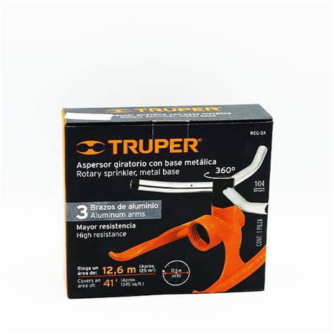 Truper Aspersor Base Metálica 3 Brazos Precio Rappi