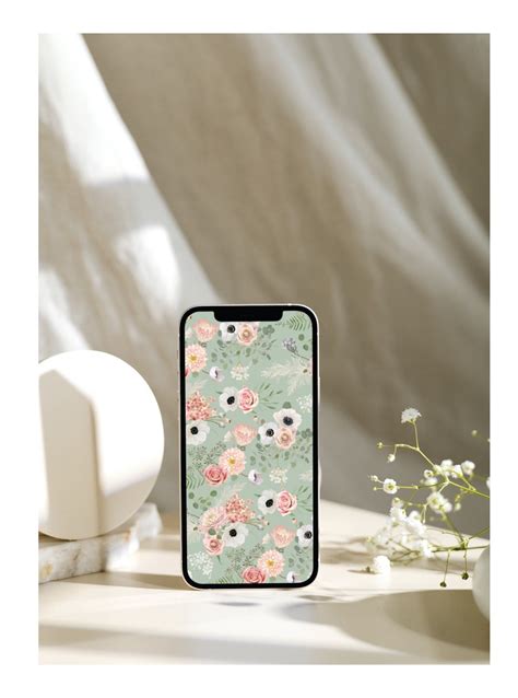 Floral Aesthetic Iphone Wallpapers 4 Designs - Etsy