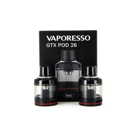 PACK DE 2 CARTOUCHES GTX POD 26 5ML VAPORESSO Vaporesso