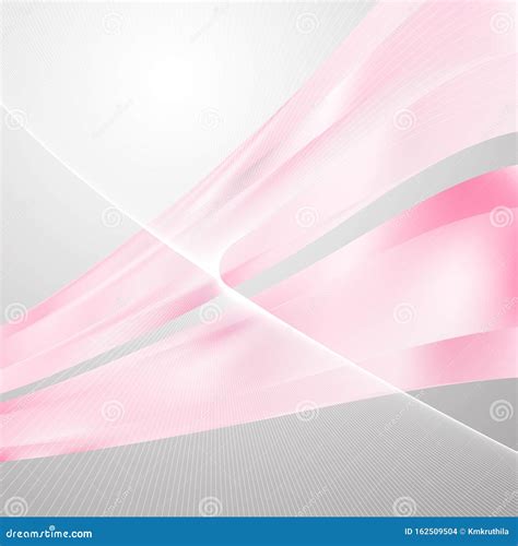 Grafica Vettoriale Di Sfondo Delle Curve Di Scorrimento Rosa E Bianco