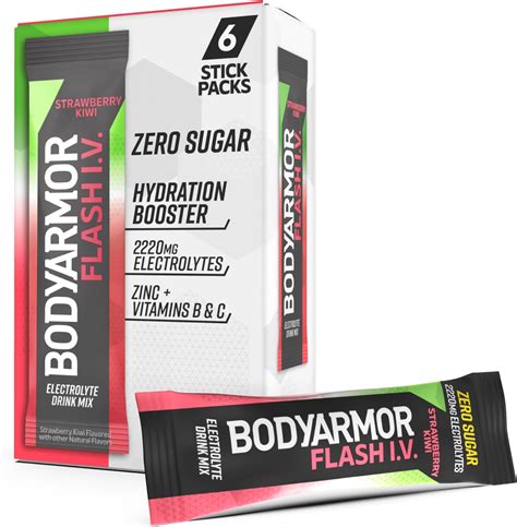 Amazon Bodyarmor Flash Iv Electrolyte Packets Strawberry Kiwi