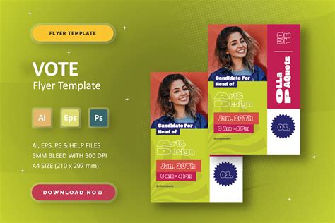 Vote - Flyer Template Graphic by Streakside · Creative Fabrica