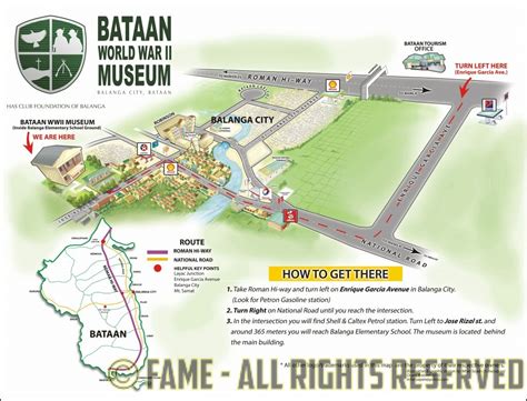 Bataan WWII Museum Location Map - Filipino American Memorial Endowment