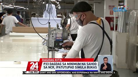 P33 Dagdag Sa Minimum Na Sahod Sa NCR Ipatutupad Simula Bukas 24