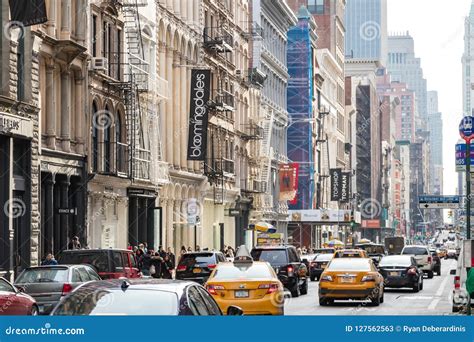 Traffic Jam At Broadway Oldest North â€ South Main Thoroughfare In