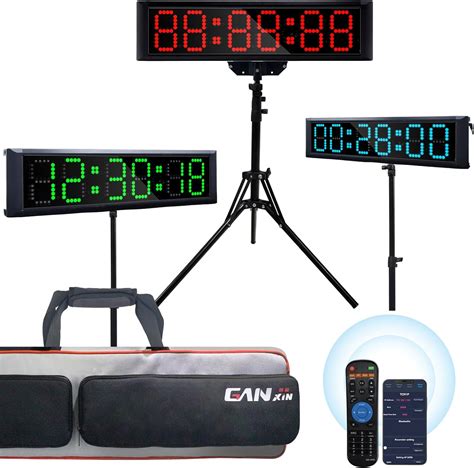 Amazon Ganxin Rgb Colors Led Race Clock With Tripod For Running