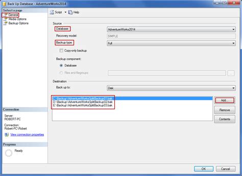 How To Create Sql Server Database Split Backup Files