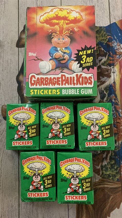 Garbage Pail Kids 3rd Series Full Wax Box 48 Packs No 25 Cent Logo Ebay