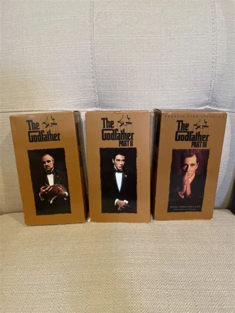 THE GODFATHER TRILOGY Collection Box Set VHS VCR Parts 1 2 3 Part 3