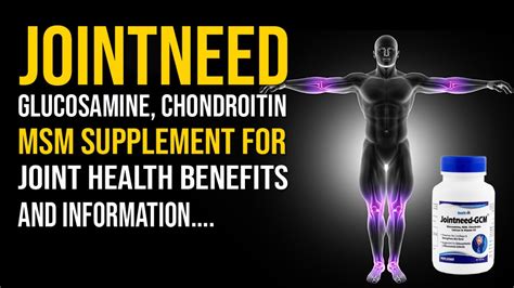 Jointneed Gcm Glucosamine Chondroitin Msm Tablets For Joint