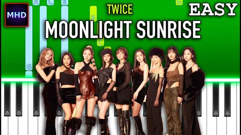 TWICE MOONLIGHT SUNRISE Piano Tutorial EASY YouTube