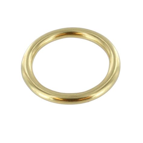 Or0 Natural Brass Thick O Ring Solid Brass Ll Multiple Sizes