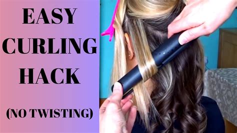 Easy How To Curl With Flat Irons Hack No Twisting Youtube