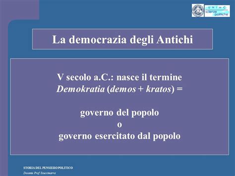 STORIA DEL PENSIERO POLITICO Docente Prof Scuccimarra Ppt Scaricare