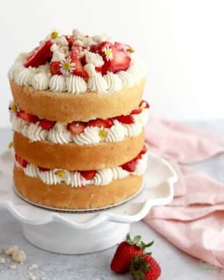 Le Layer Cake Fraisier Gourmand façon MyCake MyCake