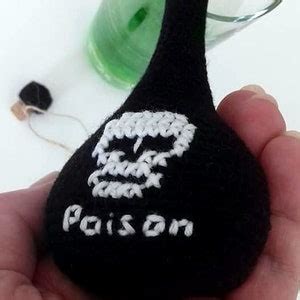 Poison Bottle Crochet Pattern Potion Bottle As A Halloween Decor Or As