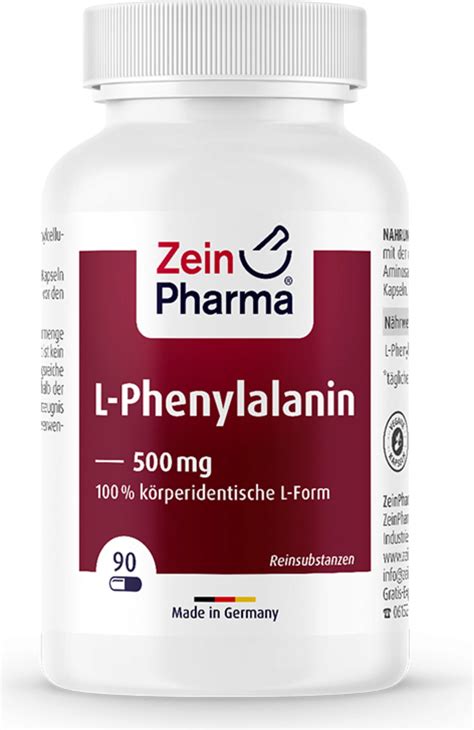 L Phenylalanin Mg Kapseln Zeinpharma Vitalabo