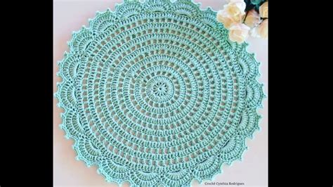 Beautiful Crochet Round Table Mat Table Placemat Tutorial Youtube