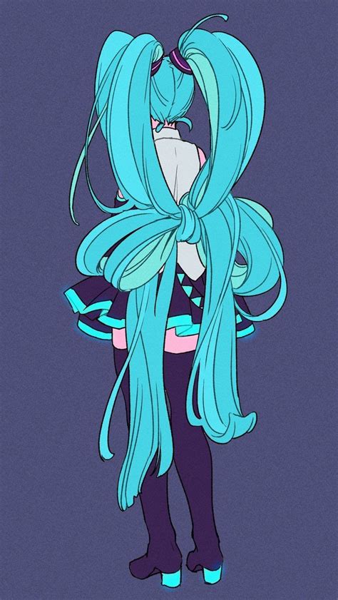 Pin Auf Hatsune Miku Digitale Zeichnung Kunst Skizzen Charakterdesign