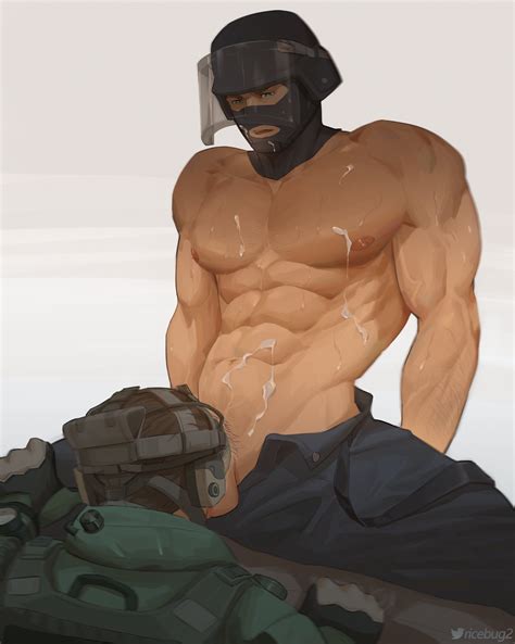 Rule 34 2boys Abs Beefy Blowjob Cum Cum On Body Daddy Face Covered Gay Helmet Jackal Rainbow