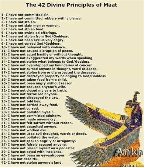 The 42 Principles Of Maat