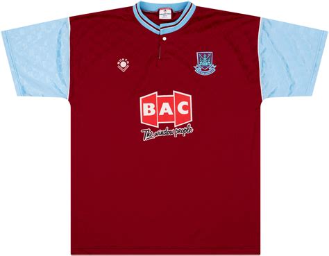 1989 90 West Ham Home Shirt 10 10 M