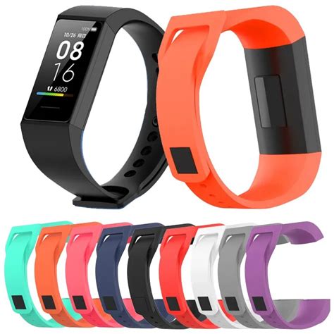 Pulseira De Silicone Para Xiaomi Mi Banda Inteligente C Substitui O